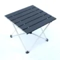 Tavolo da campeggio pieghevole portatile piano nero telaio in alluminio picnic - Taglia S / Nero