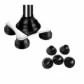 Ersatz Gummikappen für Gehstock Krücken rutschfeste Fußpolster Schutzabdeckungen. - 022 Beauty-Set, Schwarz