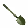 Pelle pliante tactique compacte, outil de camping vert pour activites de plein air. - Petite boussole avec pochette velcro - vert armée standard
