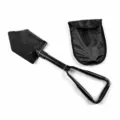 Pelle de camping pliante multifonctionnelle avec sac de rangement pour usage exterieur. - Grande pelle pointue dentelée - Noir avec sac de rangement