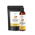HOEGOA Vinaigre de Sidre de Pomme Shampoing Profond et Dissolvant de Residu Set 100ml - Ensemble Shampoing 100ml et Poudre 100g