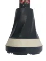 Robuste Ersatz Gummi Krückenspitze rutschfeste Gehhilfe Bodenmatte schwarz und weiß - 19mm / Schwarz Weiß
