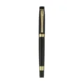 Luxury metal rollerball pen in black and gold design, heavy weight business office gift pen. - Black
