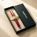 HERO metal rollerball pen executive red signature pen in elegant black gift box - Flame Red Single Pen Gift Box