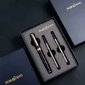 Hero metal rollerball pen gift set with two refills, high-end business executive office present. - Black Laque Pen & Black Refill Gift Box