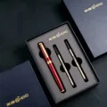Hero 777 metal rollerball pen gift set, red and gold heavy texture business signature pen. - Flame Red Pen & Black Refill Gift Box