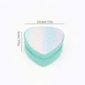 Portagioie da viaggio a cuore con motivo a scacchi sfumato, dimensioni 12cm x 5cm - Taglia unica / Cuore a Scacchi (PH-07) / Blu