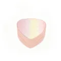 Portagioie a cuore mini con coperchio a scacchi sfumati pastello e cerniera rosa - Taglia unica / Cuore a Scacchi (PH-07) / Rosa