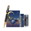 Parker IM Twilight City rollerball pen gift set with elegant notebook and luxury refill. - IM Black Forest Rollerball Pen & Dreamer Gift Sets
