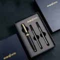 Hero 777 metal rollerball pen set, heavy-feel black and gold business signature gift pen. - Matte Black Pen & Black Refill Gift Box