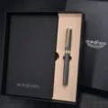 Hero business gift set with metal rollerball pen and notebook in elegant black box. - Classic Grey and Notebook Gift Box