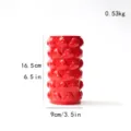 Rote Keramikvase mit einzigartiger 3D-Erdbeertextur und modernem Blasendesign für Innendekoration. - Erdbeer-Zylindervase