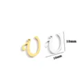 Ciondolo lettera in acciaio inossidabile accessorio per gioielli DIY oro e argento 12x10mm - Lettera U / Argento