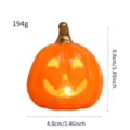 Φωτιστικό κεραμική κολοκύθα Halloween LED φωτεινό διακόσμηση τραπεζιού τρομακτικό - Διάτρητη κολοκύθα LED - Πορτοκαλί