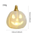 Halloween keramiki kolokitha LED nyhtiko fos diakosmisi tromaktiko party axesouar - Διάτρητη κολοκύθα LED - Λευκό