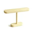 Soporte de madera natural en forma de T para exhibir pulseras y collares elegantes - Soporte de Capa Única Ovalada Inclinada / 16cm / Color madera natural