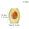 Keramik Avocado Vase kreative Heimdekoration Tischornament süße fruchtförmige Blumenvase Topf - Avocado-Vase