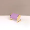 Paarse fluwelen sieradenhouder met gouden metalen frame voor armbanden en horloges - Paars