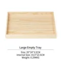 Grande vassoio in legno massello per gioielli, dettagli dimensioni 35x24x3,5cm - Vassoio Vuoto
