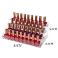 Clear acrylic 4-tier nail polish display rack organizer 31x16.6x12.5cm - Four-Layer Set / 31cm Width