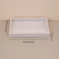 Velvet jewelry tray organizer dimensions 21x14x2.5cm for necklaces and rings - 21X14X2.5cm / 米色-7勾项链收纳盘