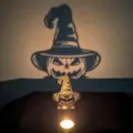 Halloween zucca cappello strega ombra portacandela scrivania decorazione creativa - Zucca