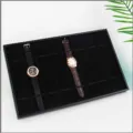 Vassoio espositore nero a 10 scomparti per orologi e gioielli da vetrina - Supporto per Esposizione a 10 Scomparti / Nero