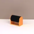 Elegante supporto per orologi con cornice in metallo dorato e cuscino in velluto nero per vetrina - Nero
