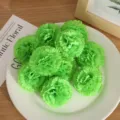 Grüne künstliche Nelken Blumen Köpfe Seide Blumen DIY Dekoration Tischschmuck Basteln - Grün