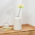 Artificial anthurium flower detail shot, realistic plant branch for home interior decor. - Light Green