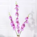 Künstliche tanzende Orchidee Seidenblume Heimdekoration Hochzeit Schmetterlingsorchidee - Hellviolett