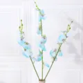 Künstliche tanzende Orchidee künstliche Blumen für Wohnzimmer Dekoration blaue Anordnung - Blau