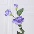 Künstliche Lisianthus Blume Lila Einzelner Zweig Seidenblume Heim Hochzeitsdekoration - Lila