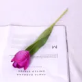 Künstliche Mini-Tulpe in Lila, weiches PU-Gefühl feuchtigkeitsspendend für Hochzeitsdeko. - Lila
