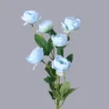 Blue artificial peony silk flower bouquet for home wedding decoration floral arrangement - Light Blue