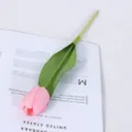 Mini künstliche Tulpenblume mit weichem PU-Gefühl, ideal für Heimdekoration und Hochzeiten. - Hellrosa