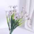 Künstliche Frühlingsblumen Seide Stoff lila Veilchen Hochzeit Dekoration Heim künstliche Blume - Weiß