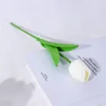 Mini PU künstliche weiße Tulpe Blume für Heimtextilien Hochzeit Blumenarrangement Strauß. - Weiß