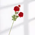 Rote künstliche Pfingstrose Rosenblüte Stiel Variante, dekoratives Heimblumengesteck. - Rot