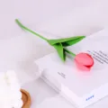 Künstliche Mini PU Tulpen Blume künstliche Blumen für Hochzeit Heimtextilien Tisch Dekoration. - Rosa