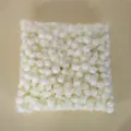 Teste di rose in schiuma bianca per artigianato fai da te e matrimonio, 3,5 cm. - Crema