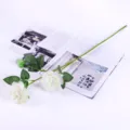 Kunstliche weisse Pfingstrose Blume Stiel gefalschte Rose Heimdekoration Hochzeit 1Stk deco - Weiß