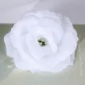 Witte kunstmatige rozenkop voor huwelijksdecoratie, handwerk en bloemstukkencreatie. - Wit