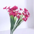 Künstlicher Veilchen Blumenstrauß Seidenblumen für Hochzeit und Heimdekoration - Fuchsia