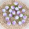 Künstliche mini lila Rosenblütenköpfe perfekt für DIY Korsagen und Armbänder Zubehör. - Hellviolett