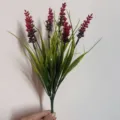 Artificial lavender plastic flower bouquet for home decoration photography props red - Red