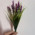 Artificial lavender plastic flower bouquet for indoor home decor photography props. - Red Lotus