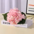 Pink artificial hydrangea flower single stem faux floral bouquet for home decor wedding DIY - Pink