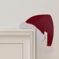 Christmas Santa hat door corner sign holiday wooden decor for home door frame decoration. - Christmas Hat