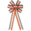 Fiocco in iuta del Giorno dell'Indipendenza americana stelle strisce decoro. - Fiocco stile G